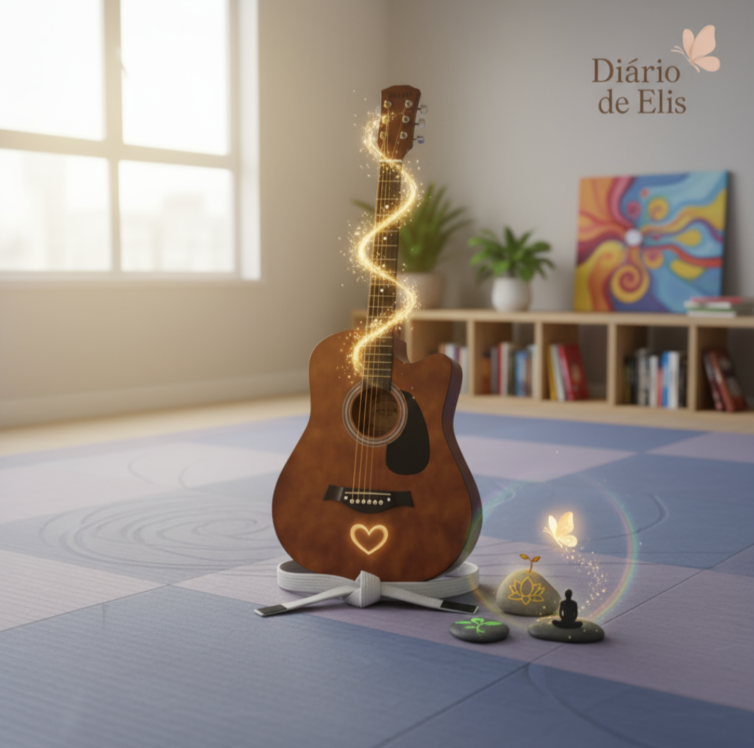 Descobertas que brilham no simples: violão, jiu-jitsu e consciência&nbsp;✨🦋
