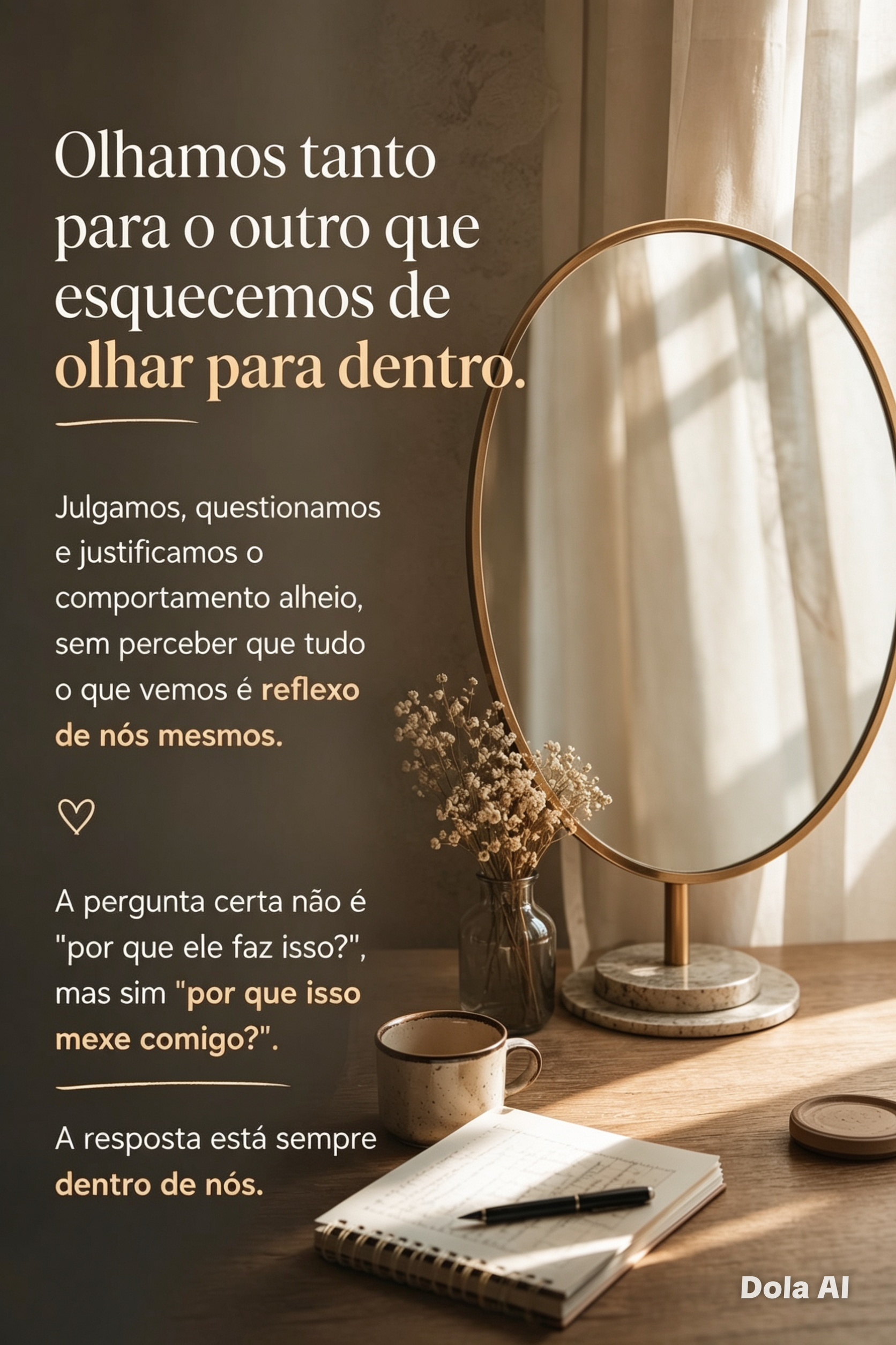 O quanto do que vemos nos outros… na verdade fala sobre&nbsp;nós?