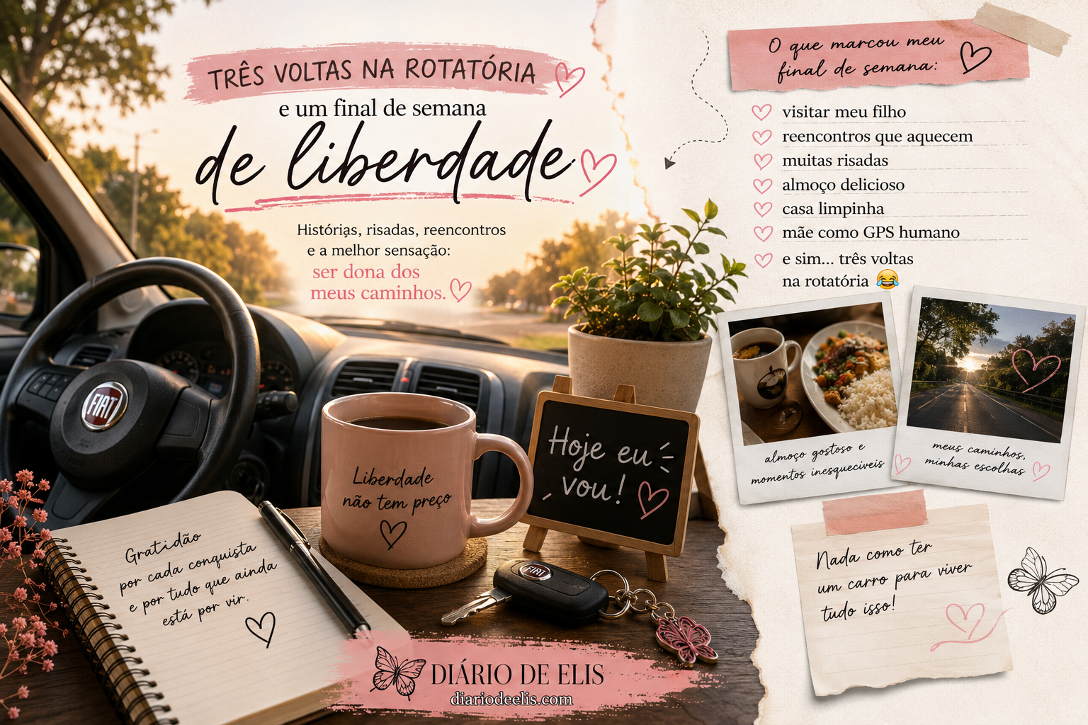 Três voltas na rotatória e um final de semana de&nbsp;liberdade